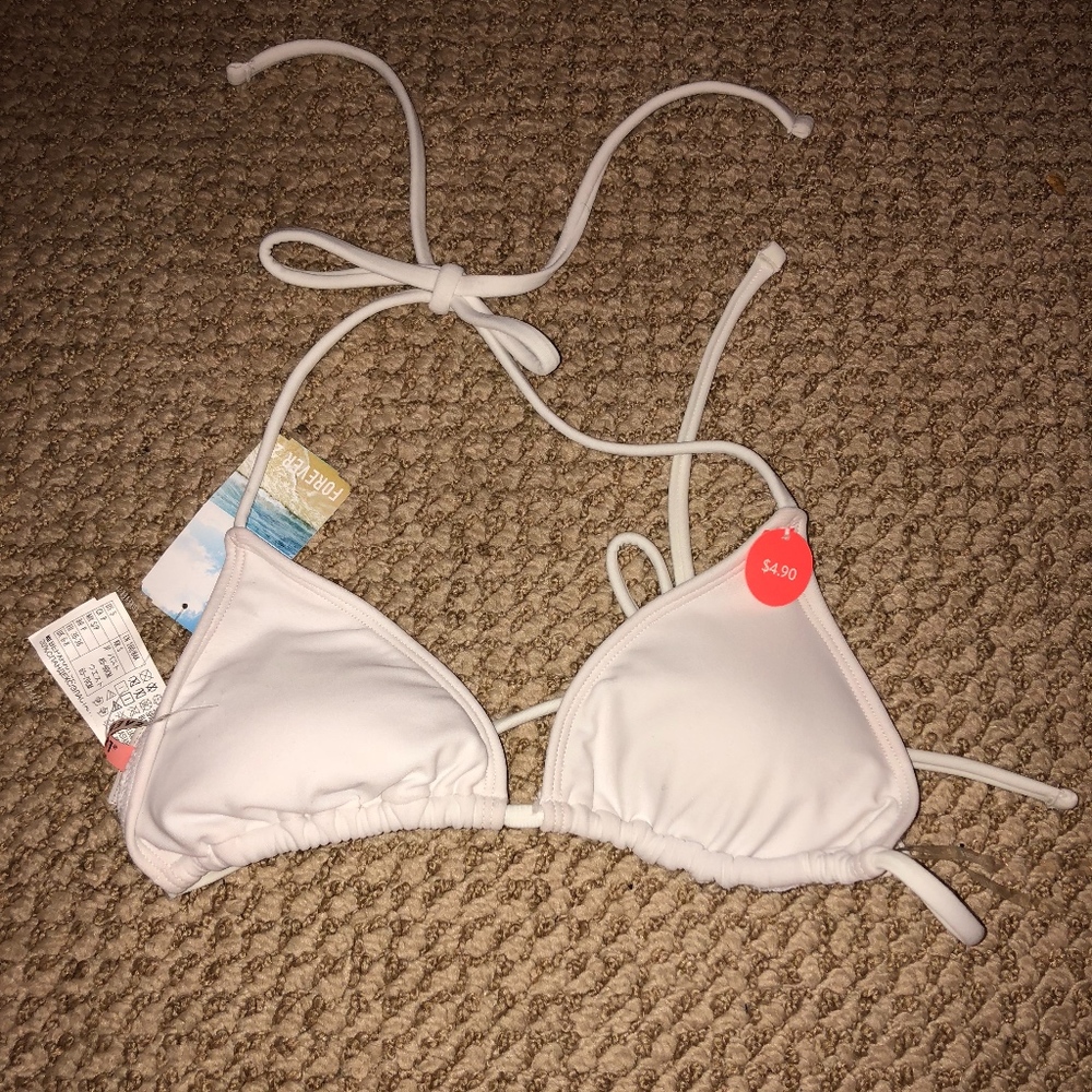 White bikini top